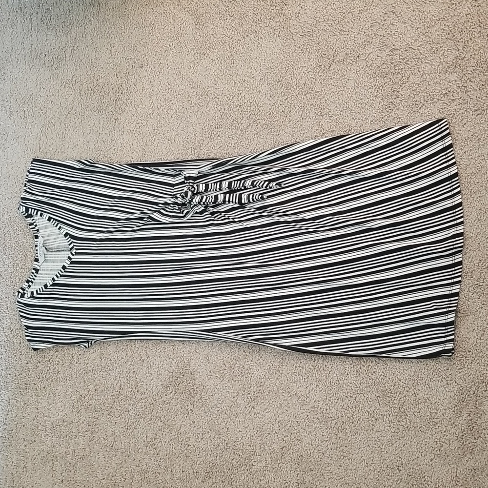 Concepts New York Striped Side Tie Sleeveless Lightweight Spring Summer Dress
